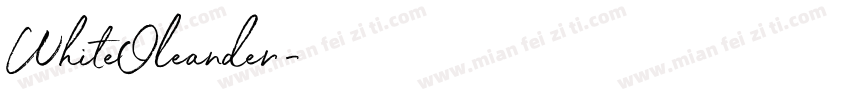 WhiteOleander字体转换