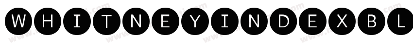 WhitneyIndexBlack字体转换
