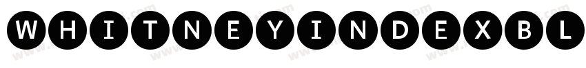 WhitneyIndexBlack字体转换