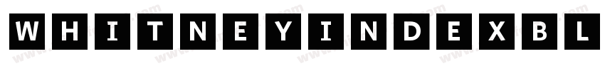 WhitneyIndexBlack字体转换