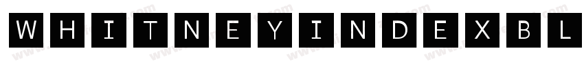 WhitneyIndexBlack字体转换
