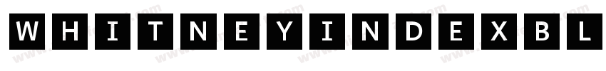 WhitneyIndexBlack字体转换