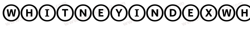 WhitneyIndexWhite-Sq字体转换