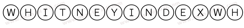 WhitneyIndexWhite-Sq字体转换