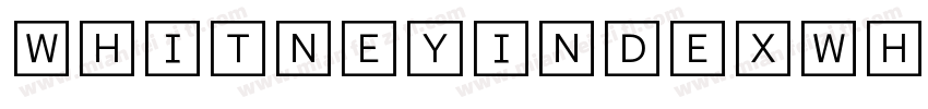 WhitneyIndexWhite-Sq字体转换
