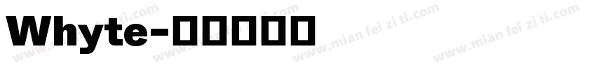 Whyte字体转换