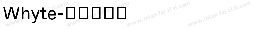 Whyte字体转换