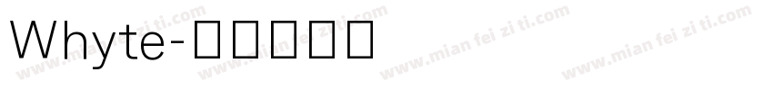 Whyte字体转换