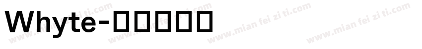 Whyte字体转换