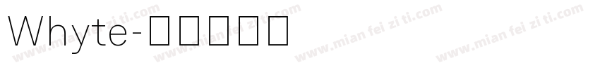 Whyte字体转换