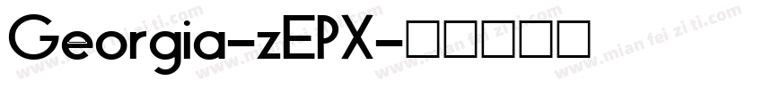 Georgia-zEPX字体转换