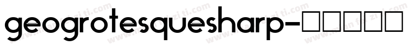 geogrotesquesharp字体转换
