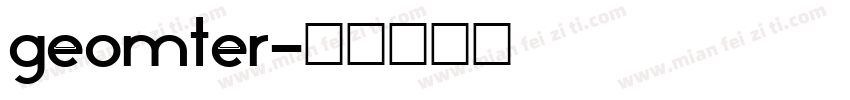 geomter字体转换