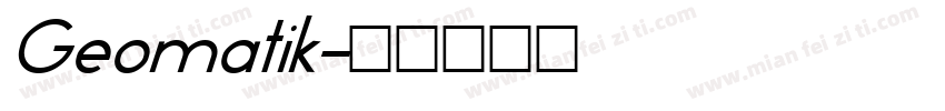 Geomatik字体转换