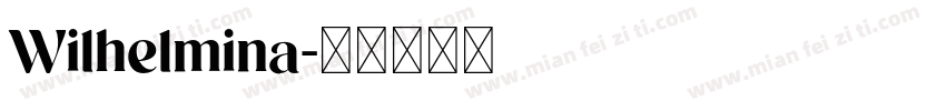 Wilhelmina字体转换