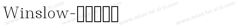 Winslow字体转换