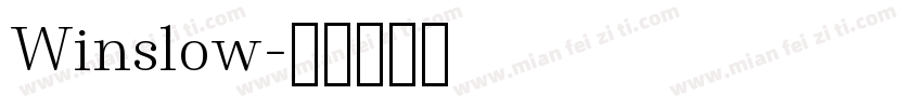 Winslow字体转换