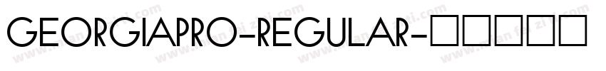 GEORGIAPRO-REGULAR字体转换