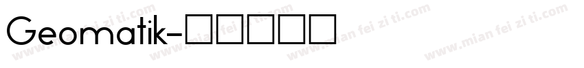 Geomatik字体转换