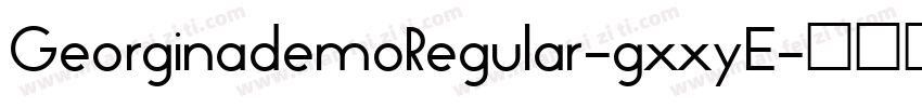 GeorginademoRegular-gxxyE字体转换