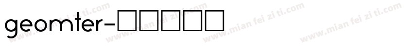 geomter字体转换