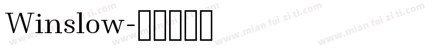 Winslow字体转换