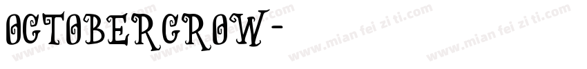 OctoberCrow字体转换