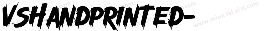 vSHandprinted字体转换