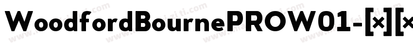 WoodfordBournePROW01字体转换