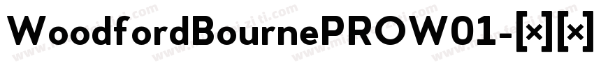 WoodfordBournePROW01字体转换