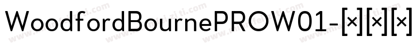WoodfordBournePROW01字体转换