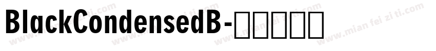 BlackCondensedB字体转换
