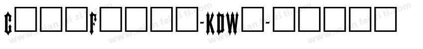 CherFaust-KDWo字体转换