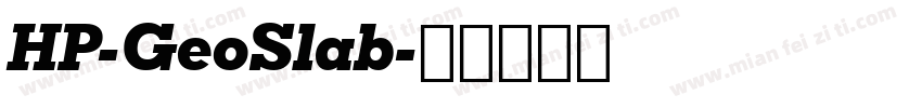 HP-GeoSlab字体转换