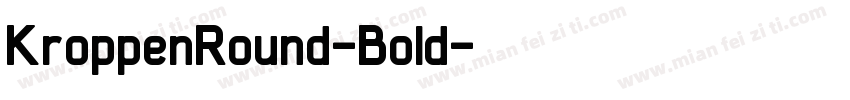KroppenRound-Bold字体转换