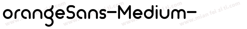 orangeSans-Medium字体转换