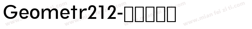 Geometr212字体转换