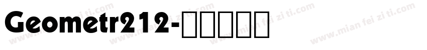 Geometr212字体转换