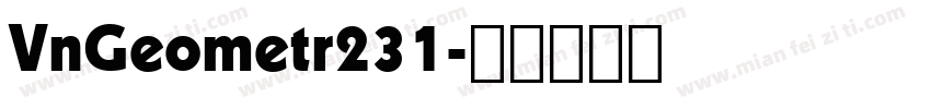 VnGeometr231字体转换