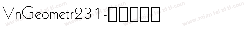 VnGeometr231字体转换