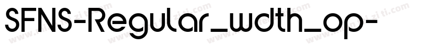 SFNS-Regular_wdth_op字体转换