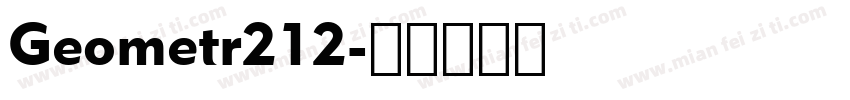 Geometr212字体转换