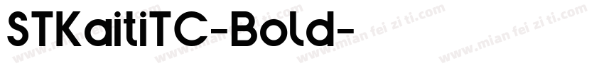 STKaitiTC-Bold字体转换