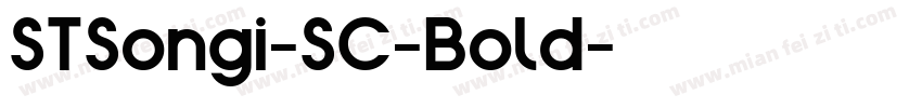 STSongi-SC-Bold字体转换