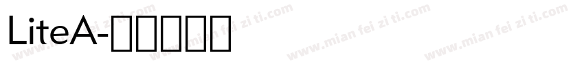 LiteA字体转换