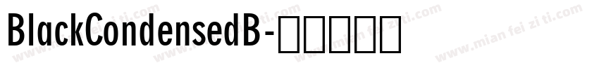 BlackCondensedB字体转换