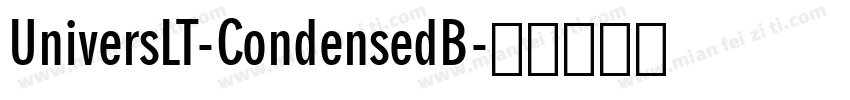 UniversLT-CondensedB字体转换