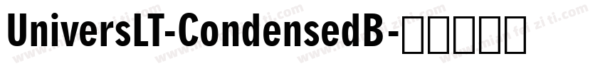 UniversLT-CondensedB字体转换