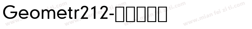 Geometr212字体转换