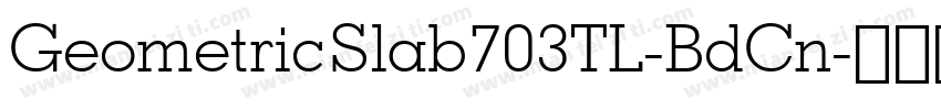 GeometricSlab703TL-BdCn字体转换